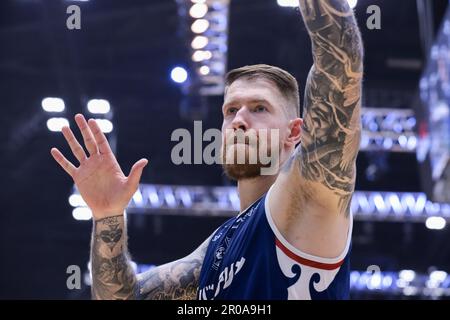 Kanagawa, Japon. 7th mai 2023. Patrik Auda (B-Corsairs) Basketball : 2022-23 B.LEAGUE B1 jeu entre Yokohama B-Corsairs 81-84 tétras de Toyama à Yokohama Budokan à Kanagawa, Japon . Credit: AFLO SPORT/Alay Live News Banque D'Images