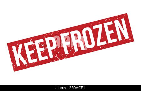 Conserver le tampon de caoutchouc gelé. Illustration du vecteur de joint rouge Keep Frozen Rubber Grunge Stamp Seal Illustration de Vecteur
