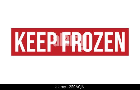 Conserver le tampon de caoutchouc gelé. Illustration du vecteur de joint rouge Keep Frozen Rubber Grunge Stamp Seal Illustration de Vecteur
