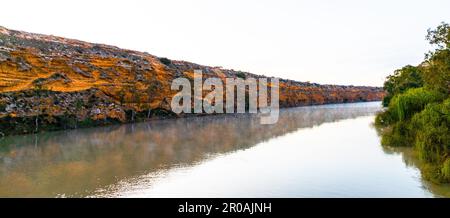 Murray River, un grand réseau fluvial en Australie, adjacent à la Nouvelle-Galles du Sud, à Victoria et à l'Australie méridionale Banque D'Images