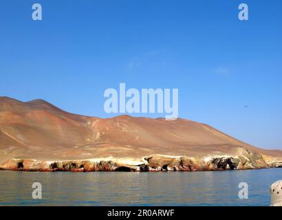 Les géoglyphes dans le Pacifique près de Paracas, au Pérou Banque D'Images