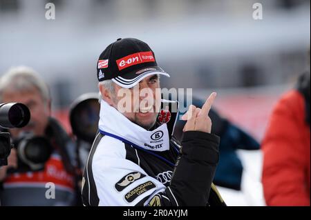 Uwe MÜSSIGGANG (Bundetrain Biathlon Frauen), Geste.Biathlon 10 KM Verfolgung der Frauen in Antholz 19,1.2008. Banque D'Images