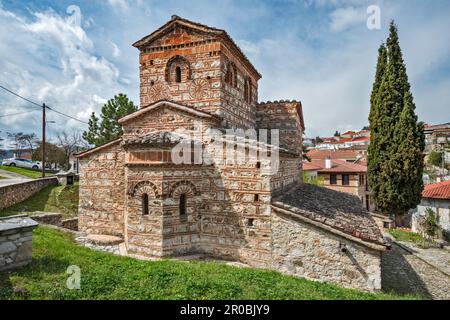 Église byzantine d'Ayios Stefanos (Agios Stefanos, Saint Stephen), 9th siècle, Kastoria, Macédoine occidentale, Grèce Banque D'Images