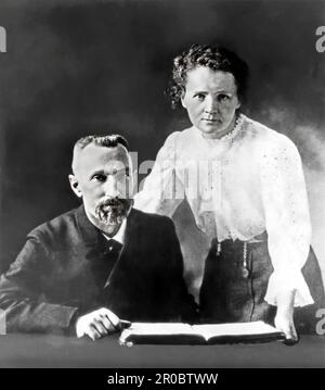 Pierre et Marie Curie Banque D'Images