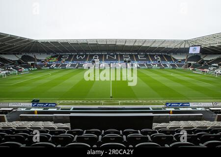 Swansea, Royaume-Uni. 08th mai 2023. Une vue générale Swansea.com Stadium pendant le match de championnat de Sky Bet Swansea City vs West Bromwich Albion au Swansea.com Stadium, Swansea, Royaume-Uni, 8th mai 2023 (photo de Craig Anthony/News Images) à Swansea, Royaume-Uni, le 5/8/2023. (Photo de Craig Anthony/News Images/Sipa USA) crédit: SIPA USA/Alay Live News Banque D'Images