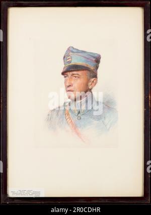 Les alliés: Pologne: Officier de justice militaire - Lieutenant Stanislas Stein de Krakow. Eugene Burnand (d. 1921). Reproduction de photos Banque D'Images