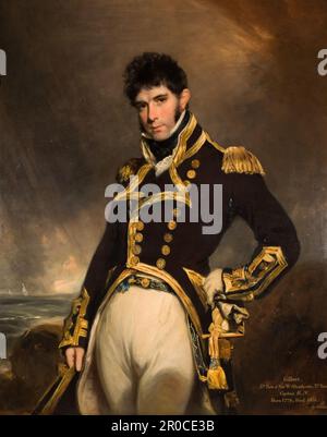 Portrait du capitaine Gilbert Heathcote RN, 1779-1831. Artiste: William Owen. . Banque D'Images