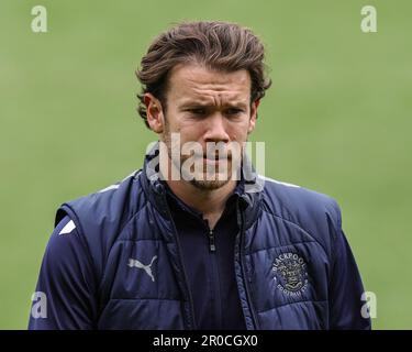 Norwich, Royaume-Uni. 08th mai 2023. Chris Maxwell #1 de Blackpool arrive lors du match de championnat de Sky Bet Norwich City vs Blackpool à Carrow Road, Norwich, Royaume-Uni, 8th mai 2023 (photo de Mark Cosgrove/News Images) à Norwich, Royaume-Uni le 5/8/2023. (Photo de Mark Cosgrove/News Images/Sipa USA) crédit: SIPA USA/Alay Live News Banque D'Images