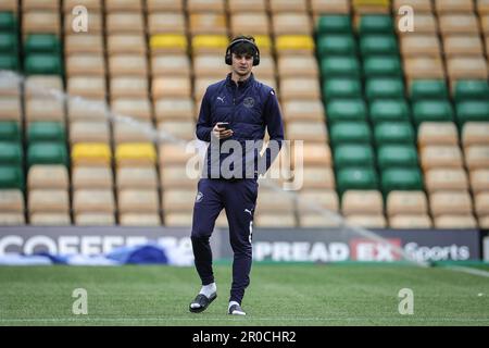 Norwich, Royaume-Uni. 08th mai 2023. Charlie Patino #28 de Blackpool arrive lors du match de championnat de Sky Bet Norwich City vs Blackpool à Carrow Road, Norwich, Royaume-Uni, 8th mai 2023 (photo de Mark Cosgrove/News Images) à Norwich, Royaume-Uni le 5/8/2023. (Photo de Mark Cosgrove/News Images/Sipa USA) crédit: SIPA USA/Alay Live News Banque D'Images