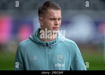 Swansea, Royaume-Uni. 08th mai 2023. Josh Griffiths #33 de West Bromwich Albion pendant le match de championnat Sky Bet Swansea City vs West Bromwich Albion au Swansea.com Stadium, Swansea, Royaume-Uni, 8th mai 2023 (photo de Craig Anthony/News Images) à Swansea, Royaume-Uni, le 5/8/2023. (Photo de Craig Anthony/News Images/Sipa USA) crédit: SIPA USA/Alay Live News Banque D'Images