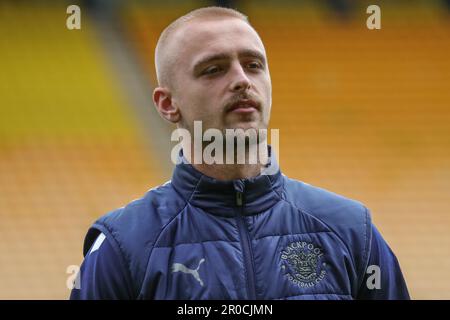 Norwich, Royaume-Uni. 08th mai 2023. Lewis Fiorini #8 de Blackpool arrive pendant le match de championnat de Sky Bet Norwich City vs Blackpool à Carrow Road, Norwich, Royaume-Uni, 8th mai 2023 (photo d'Alfie Cosgrove/News Images) à Norwich, Royaume-Uni le 5/8/2023. (Photo par Alfie Cosgrove/News Images/Sipa USA) crédit: SIPA USA/Alay Live News Banque D'Images