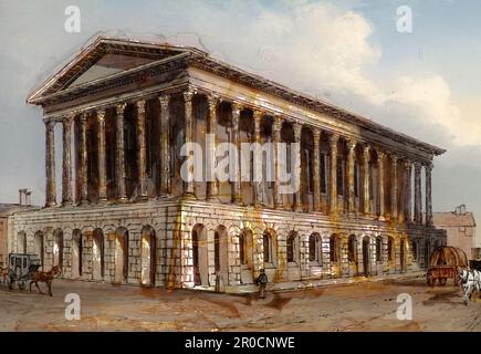 Hôtel de ville de Birmingham, 1850.. Fabriqué par John Yeomans White Banque D'Images