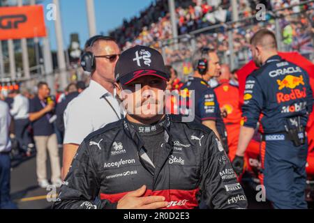 BAKOU, AZERBAÏDJAN, circuit de la ville de bakou, 29 avril 2023 : #77, Valtteri BOTTAS, Alfa Romeo Racing F1 Team, pendant le Grand Prix de Formule 1 d'Azerbaïdjan à Ba Banque D'Images