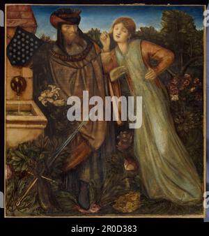 Roi Mark et la Belle Iseult, 1862. Par Sir Edward Burne-Jones Banque D'Images