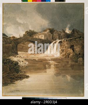 Hawes, Yorkshire, 1800. Par Thomas Girtin Banque D'Images