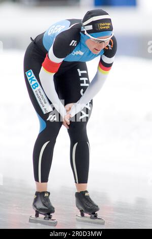 ARCHIVE PHOTO: Sabine VOELKER aura 50 ans sur 11 mai 2023, 59SN WM Inzell 030305.jpg Speed Skating, Championnat du monde distances individuelles sur 3 mars 2005, 1500 m femmes - Sabine VOELKER (GER) ?Sven Simon#Prinzess-Luise-Strasse 41#45479 Muelheim / R clock #tel 0208/9413250#fax. 0208/9413260#KTO.1428150 C ommerzbank E ssen BLZ 36040039# www.SvenSimon.net. Banque D'Images