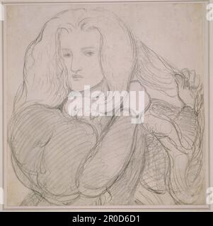 Portrait d'Annie Miller, 1863. Par Dante Gabriel Rossetti Banque D'Images