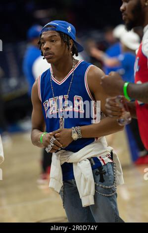 Philadelphie, Philadelphie, PA, États-Unis. 7th mai 2023. PHILADELPHIE, PA - MAI 7: Lil Baby est vu pendant le jeu quatre de la Conférence de l'est demi-finales des séries de 2023 de la NBA entre les Celtics de Boston et le Philadelphia 76ers on 7 mai 2023 au Wells Fargo Center à Philadelphie, PA. (Credit image: © Stephen Nadler/PX Imagens via ZUMA Press Wire) USAGE ÉDITORIAL SEULEMENT! Non destiné À un usage commercial ! Crédit : ZUMA Press, Inc./Alay Live News Banque D'Images