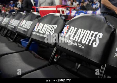 Philadelphie, Philadelphie, PA, États-Unis. 7th mai 2023. PHILADELPHIE, PA - MAI 7: Bancs du jeu quatre de la Conférence de l'est demi-finales des séries de 2023 de la NBA entre les Celtics de Boston et le Philadelphia 76ers on 7 mai 2023 au Wells Fargo Center à Philadelphie, PA. (Credit image: © Stephen Nadler/PX Imagens via ZUMA Press Wire) USAGE ÉDITORIAL SEULEMENT! Non destiné À un usage commercial ! Crédit : ZUMA Press, Inc./Alay Live News Banque D'Images