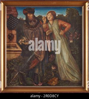 Roi Mark et la Belle Iseult, 1862. Artiste: Edward Burne-Jones Banque D'Images