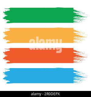 Jeu de bannières colorées pour les motifs Illustration de Vecteur