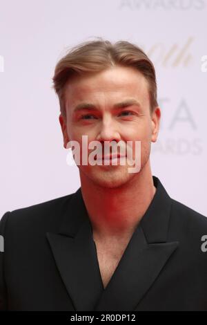 Dublin, Irlande. 7th mai 2023. Albrecht Shuch arrive sur le tapis rouge au Irish film and Television Awards (IFTAS), au Dublin Royal Convention Center. Credit: Doreen Kennedy/Alamy Live News. Banque D'Images