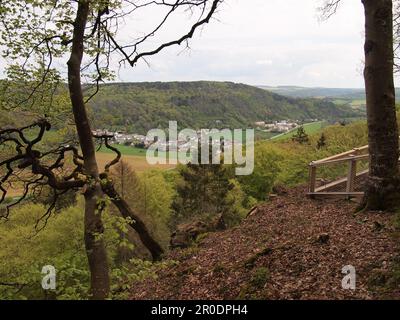 Mullerthal (Waldbillig, canton d'Echternach, Luxembourg) Banque D'Images