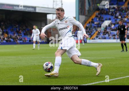 Birkenhead, Royaume-Uni. 08th mai 2023. Regan Hendry de Tranmere Rovers en action. EFL Skybet deuxième match de football, Tranmere Rovers / Northampton Town à Prenton Park, Birkenhead, Wirral, le lundi 8th mai 2023. Cette image ne peut être utilisée qu'à des fins éditoriales. Utilisation éditoriale uniquement, licence requise pour une utilisation commerciale. Aucune utilisation dans les Paris, les jeux ou les publications d'un seul club/ligue/joueur.pic par Chris Stading/Andrew Orchard sports Photography/Alamy Live News crédit: Andrew Orchard sports Photography/Alamy Live News Banque D'Images