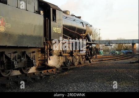 '90733' à la gare de Kidderminster. Banque D'Images