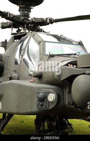 Hélicoptère Apache exposé au Cosford Air Show, 2015. Banque D'Images