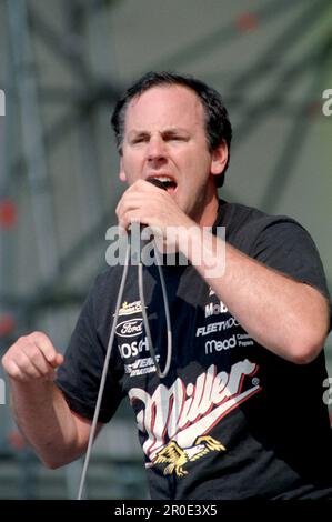 Milan Italie 1996-07-11 : Greg Graffin chanteur de Bad religion pendant le Festival de Sonoria Banque D'Images