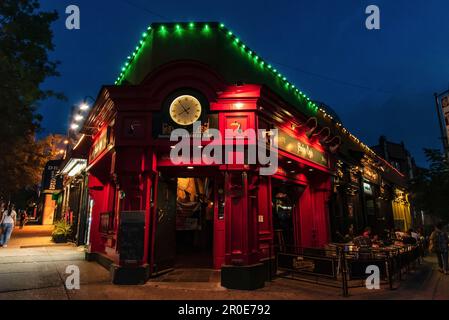 Pub irlandais à Jackson Heights, Queens, New York, États-Unis Banque D'Images