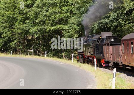 Chemin de fer à voie étroite du Harz Banque D'Images