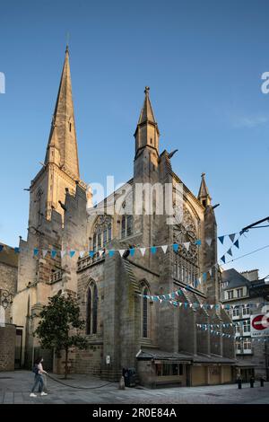 Cathédrale Saint-Vincent, Saint-Malo, Bretagne, France Banque D'Images
