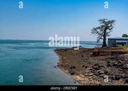 Port de l'île de Bubaque, archipel de Bijagos, Guinée-Bissau Banque D'Images