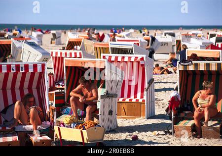 St. Plage Peter Ording, plage de St. Peter Ording , Schleswig-Holstein, Allemagne Banque D'Images