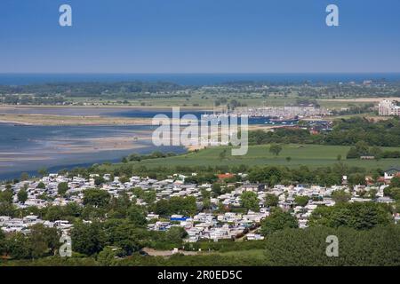 Vue sur le fjord de Kiel, près de Laboe, Schleswig-Holstein, Allemagne Banque D'Images