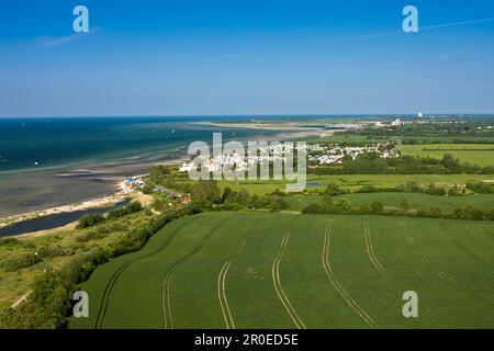 Vue sur le fjord de Kiel, près de Laboe, Schleswig-Holstein, Allemagne Banque D'Images