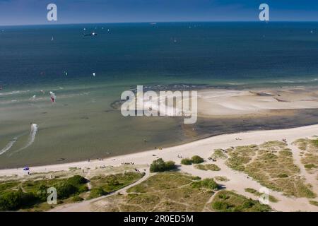 Vue sur le fjord de Kiel, près de Laboe, Schleswig-Holstein, Allemagne Banque D'Images