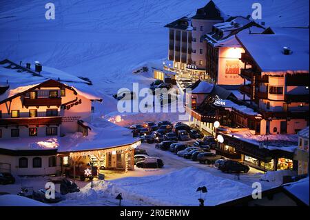 Vue sur Kuehtai dans la soirée, Kuehtai, Tirol, Oesterreich Tyrol, Autriche Banque D'Images