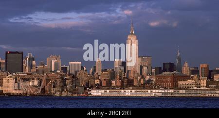 USA, New York City, New York City, SkylineOktober 2001ohne WTCEnglish: USA, New York City sans WTC, octobre 2001 Banque D'Images