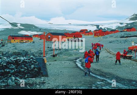 Station Argentine, Esperanza, Hope Bay, péninsule antarctique, Antarctique Banque D'Images