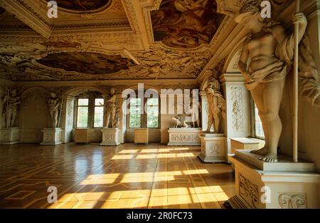 Riesensaal, château de Sondershausen, Thuringe, Allemagne Banque D'Images