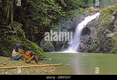 Chute d'eau Argyll, Tobago Banque D'Images