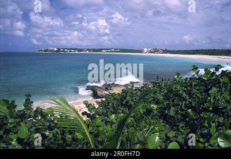 Île Anguilla Royaume-Uni Antilles, plage au sud Banque D'Images