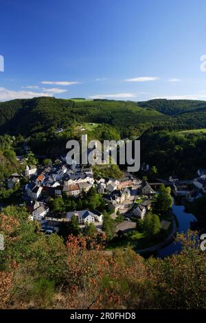 Le village d'Esch-sur-Sure, Luxembourg Banque D'Images