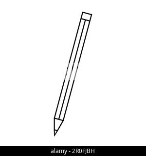 Icône de crayon à plat. Un seul symbole de haute qualité pour la création de sites Web ou l'application mobile Illustration de Vecteur
