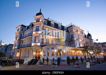 Hôtel Ahlbecker Hof, Nice, l'île d'Usedom, Mecklembourg-Poméranie-Occidentale, Allemagne Banque D'Images
