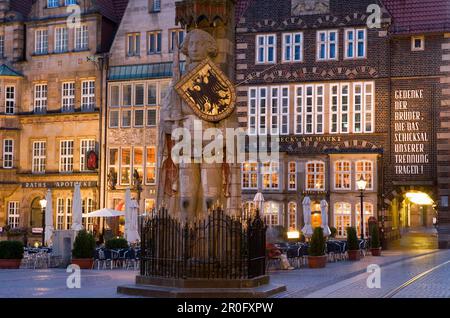 Roland de Brême au Market Square, Brême, Allemagne Banque D'Images