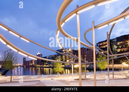 Bureaux à Sandtorhafen dans la ville de HafenCity, Hambourg, Allemagne Banque D'Images